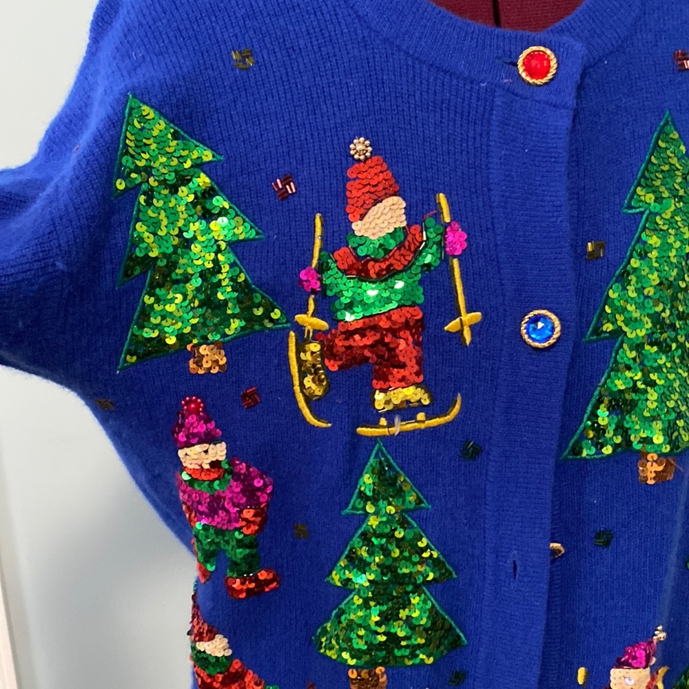 Christmas sweater lamb wool - Picture 2 of 8